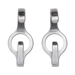 CIRCLE Curb Chain Hooks, Pair